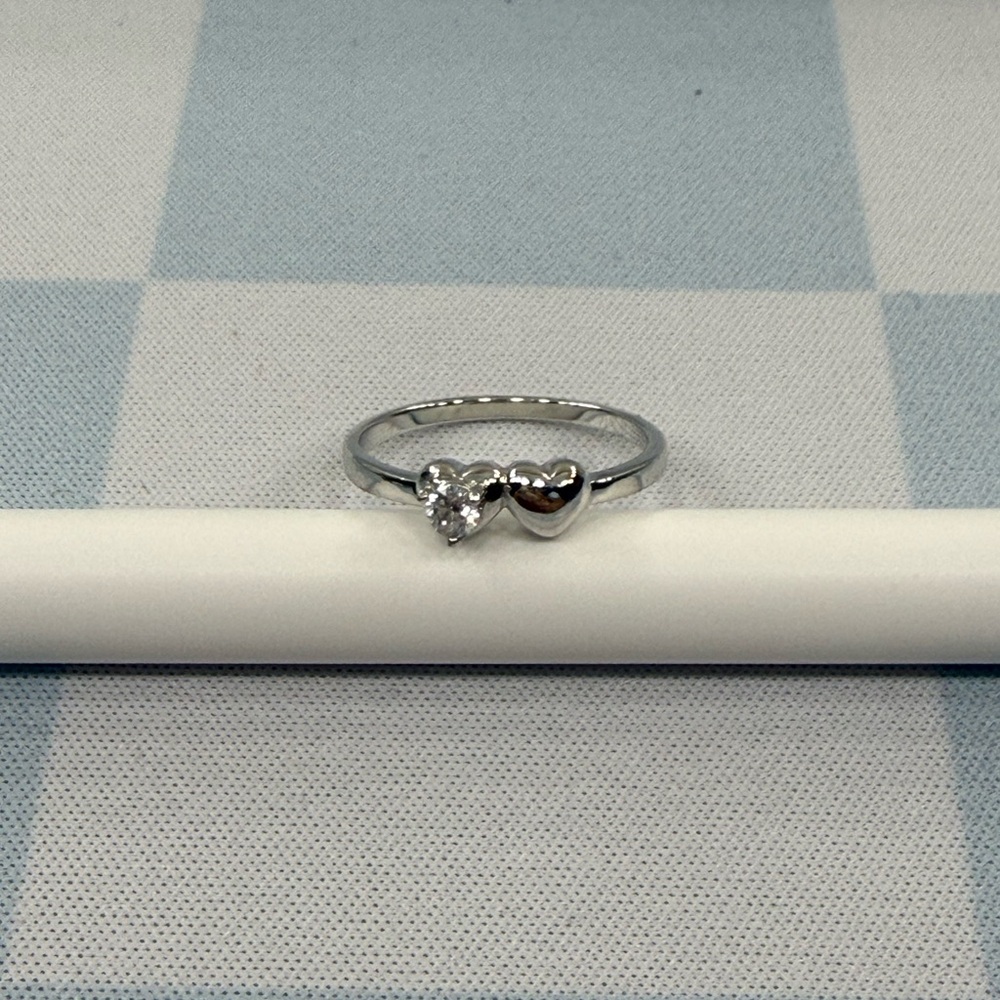 Silver Heart Ring Size 7